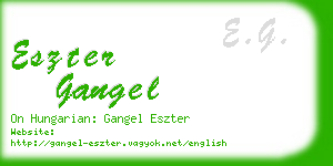 eszter gangel business card